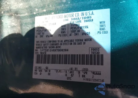 1999 Ford Ranger Xl/Xlt z USA, uszkodzony, nr VIN 1FTZR15V8XTB08284